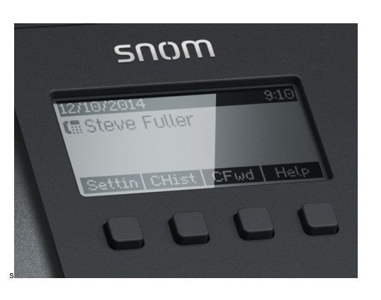 SNOM D120 2 Line IP Phone, Entry-level, 132 x 64px display with backlight, POE, Wall mountable
