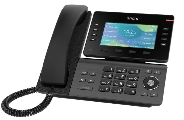 SNOM D862, High Speed USB-A Connection, 8 Programmable Function Keys, Security (TLS & SRTP), HD Audio Quality