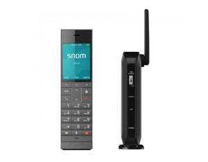 SNOM HM201 DECT Hospitality Telephone, Cordless DECT handset, Antibacterial housing, Large colour display, Up to 4 handsets, Backlit keypad, PoE