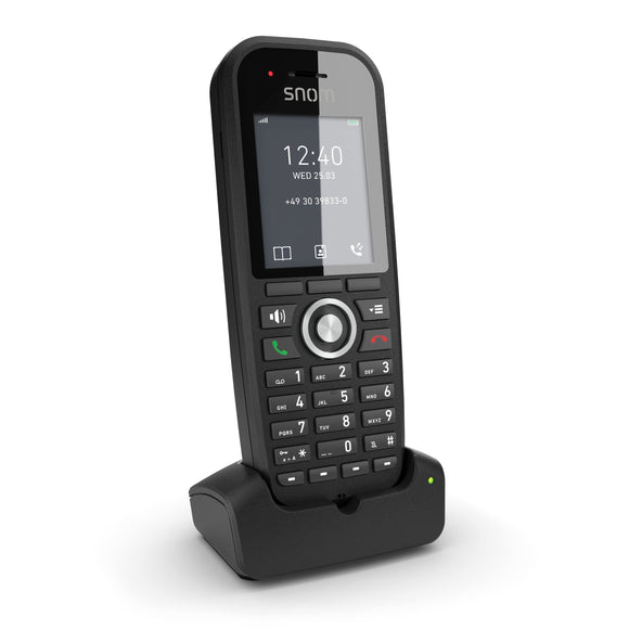 SNOM M30 IP DECT Handset, Multicell Compadible, Backlit Keyboard, Long Stangby Time,  Hold or Forward, Black **Please add IPS-4661-AU**