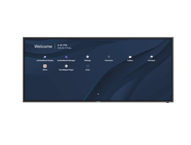 ViewSonic Commercial Viewsonic CDE92UW 92" 5K 5120 x 2160 Commercial Presentation Display, 24/7, USB-C, Pro AV 2024 3 Years Advance Replacement, VESA 800 x 600