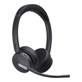 Yealink BH70 Bluetooth Wireless Dual Headset with Stand Teams USB-C/A, 3 mic noise cancellation Talk time up to 35h BT51 C Dongle with Type A Adapter