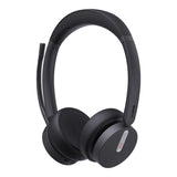 Yealink BH70 Bluetooth Wireless Dual Headset with Stand Teams USB-C/A, 3 mic noise cancellation Talk time up to 35h BT51 C Dongle with Type A Adapter