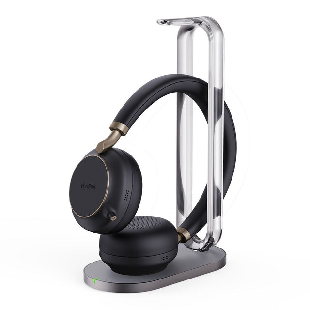 Yealink BH76 Bluetooth Stereo Headset, UC, USB-C, Microsoft Teams & UC Certified, ANC, Charging Stand, Retractable 5 Microphone, 35 Hours Battey Life