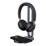 Yealink BH76 Plus with Charging Stand Teams Black USB-C/A Bluetooth Stereo Headset, 5Mic Beamforming Noise Cancellation Talk time up to 35h