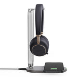 Yealink BH76 Plus with Charging Stand UC Black USB-C/A Bluetooth Stereo Headset, 5Mic Beamforming Noise Cancellation Talk time up to 35h