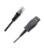 Yealink QD-RJ9-Cord-3PTY QD to RJ Cord for YHS36/YHS34/YHS34 Lite, Compatible with Cisco 79xx IP Phones, Avaya callmaster V and VI