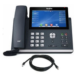 Yealink T48U 16 Line IP phone, 7" 800x480 pixel colour touch screen, Optima HD voice, Dual Gigabit Ports, 1 USB port for BT40/WF40/Recording, (T48S)