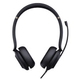 Yealink UH37-DUAL-TEAMS, Teams Certified Headset, Stereo, Wired, USB-A, Busylight, Leather Ear Cushion, Cable Length: 1.2m, Black, 1 Year Warranty