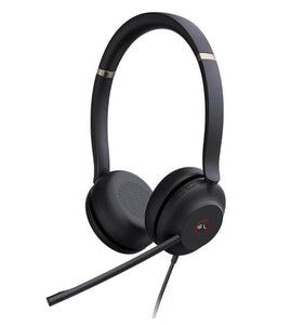 Yealink UH37-DUAL-TEAMS, Teams Certified Headset, Stereo, Wired, USB-A, Busylight, Leather Ear Cushion, Cable Length: 1.2m, Black, 1 Year Warranty