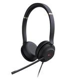 Yealink UH37-DUAL-TEAMS, Teams Certified Headset, Stereo, Wired, USB-A, Busylight, Leather Ear Cushion, Cable Length: 1.2m, Black, 1 Year Warranty