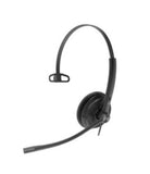 Yealink UH34 Mono Teams USB Headset, Lightweight, All Day Wearing Comfort, Ear Wideband Noise Cancelling Microphone, Leather Ear Cushions, USB-A