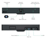 Yealink UVC34 All-in-One USB Video Bar, for Small Rooms and Huddle Rooms, Compatible with Almost Every Video Conferencing Service on the Market Today