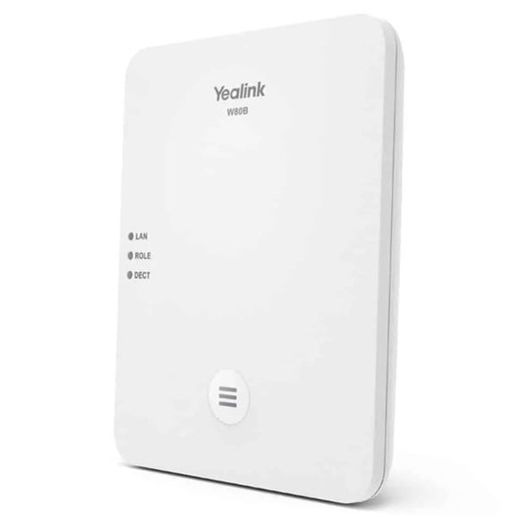 Yealink W80B Wireless DECT IP Multi-Cell System Solution including works with W56H & W53H  (A W80-DM - IPY-W80DM - is required for this set to work)