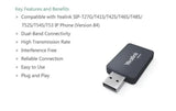 Yealink WF50 V1 Dual Band WiFi USB Dongle - SIP-T42U/T43U/T46U/T48U/T53 IP Phone, High Transmission Rate