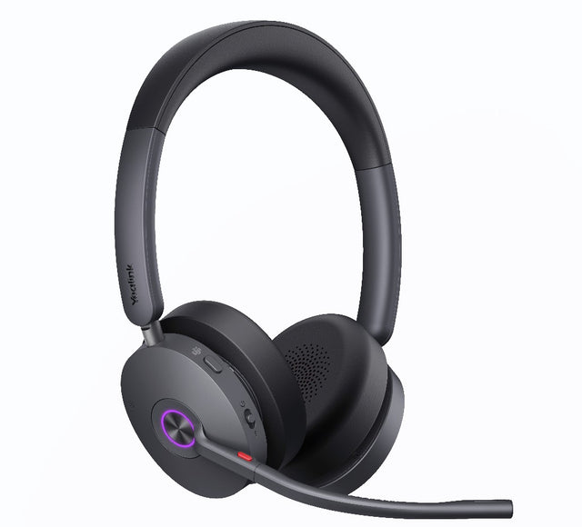 Yealink WH68 Dual Teams Hybrid  DECT & Bluetooth Hybrid Wireless Technology, 4-Mic Hybrid ANC, 4-Mic Noise Cancellation, All-Day-Wearing Comfort WDD60