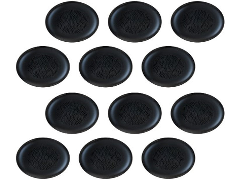 Yealink YHA-LEC New Version 3311060 Replacement Leather Ear Cushion for WH62 & WH66, Black, 12 PCS, not compatible with UH36/YHS36