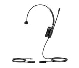 Yealink YHS36 Mono, Wideband Headset for IP phone, Monaural Ear, RJ9 Headset Jack, Noise-canceling Microphone, Hearing Protection, Leather Ear Cushion