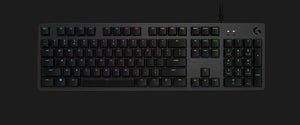 Logitech G512 Carbon Mechanical Gaming Keyboard -GX Brown Clicky USB port (for keyboard) (Optional) Internet access for Logitech G HUB software.