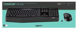 Logitech MK345 Wireless Keyboard & Mouse Combo Full Size 12 Media Key Long Battery Life Comfortable (NEW!!)