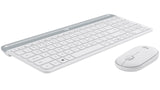 Logitech MK470 Slim Wireless Keyboard Mouse Combo Nano Receiver 1 Yr Warranty -White