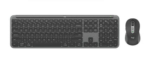 Logitech SIGNATURE SLIM COMBO MK950 -Graphite Keyboard Full-size layout with number pad Mouse 1000 DPI 1-Year Limited Hardware Warranty