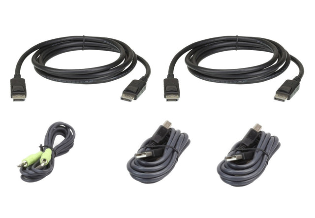 Aten 1.8m USB DisplayPort Dual Display Secure KVM Cable Kit