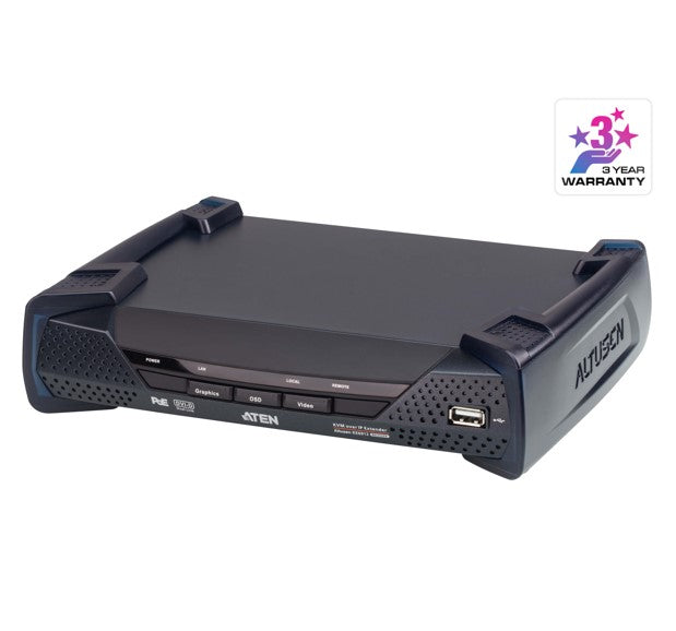 Aten DVI Dual Link KVM over IP Receiver with DC Power + Power over Ethernet support, supports up to 2560 x 1600 @ 60 Hz