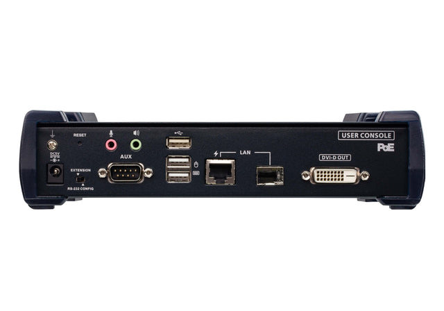 Aten DVI Dual Link KVM over IP Receiver with DC Power + Power over Ethernet support, supports up to 2560 x 1600 @ 60 Hz