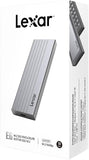 Lexar E6 M.2 SSD Enclosure, Supports M.2 NVMe SSD USB 3.2 Gen 2 high-speed interface with data transfer rates up to 10Gbps