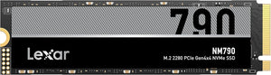 Lexar LNM790X001T-RNNNG, NM790, 1TB, M.2 NVMe, PCIe4.0, Read Speed: Up to 7400MB/s, Write Speed: Up to 6500MB/s, 5 Year Warranty