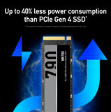 Lexar LNM790X001T-RNNNG, NM790, 1TB, M.2 NVMe, PCIe4.0, Read Speed: Up to 7400MB/s, Write Speed: Up to 6500MB/s, 5 Year Warranty