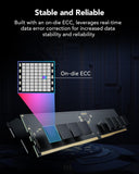 Lexar LD5U16G60C28BR-RGD ARES 2nd Gen U-DIMM DDR5 6000 32GB Kit (16GB*2), CL28, RGB Black, dual pack