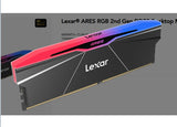 Lexar LD5U24G80C40BR-RGD ARES 2nd Gen U-DIMM DDR5 8000 48GB Kit (24GB*2), CL40,  RGB Black,  dual pack