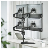 Brateck LDT72-T048 PREMIUM ALUMINUM ARTICULATING MONITOR STAND, from 17”-32”, weight capacity 6kg, 180° Rotation