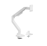 Brateck LDT81-C012-W NOTEWORTHY HEAVY-DUTY GAS SPRING MONITOR ARM For most 17"~49" Monitors, Fine Texture White (new)