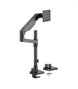 Brateck LDT81-C012P-B NOTEWORTHY POLE-MOUNTED HEAVY-DUTY GAS SPRING MONITOR ARM For most 17"~49" Monitors, Fine Texture Black (new)