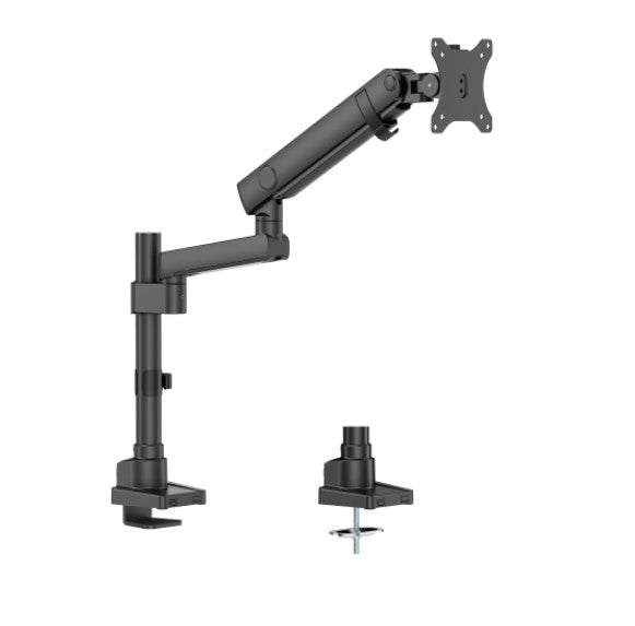 Brateck LDT84-C012P-B SINGLE SCREEN POLE-MOUNTED HEAVY-DUTY MECHANICAL SPRING MONITOR ARM BLACK (new)