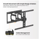 Brateck LPA83-466 MODERN ULTRA-SLIM FULL-MOTION TV WALL MOUNT For most 43"-90" TVs