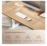 Brateck MP10-18 800mmx400mm Clear Desk Pad, for office desks, study desks, dressing tables, and dining table