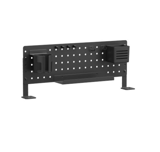 Brateck PB-007-01-B DESK PEGBOARD ORGANIZER WITH STORAGE KITS  (BLACK) (LS)