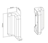 Brateck Slatwall Wall Mounting Plate,Work with Slatwall Panel for Creating Wall-Mounted Slat Wall System (LS)