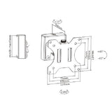 Brateck Slatwall Pivot Monitor Mount, for 13"-27", Up to 6.5kg/Screen (LS)