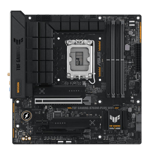 ASUS B760M TUF GAMING B760M-PLUS WIFI II Intel LGA1700 mATX Motherboard 192GB, 4xDDR5, 1 x PCIe 5.0 x16 slot, 3 x M.2 slots,4 x SATA,1xHDMI, 1xDP