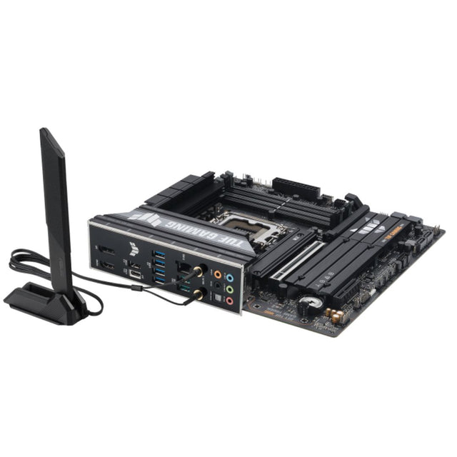 ASUS TUF GAMING B860M-PLUS WIFI LGA1851 mATX Motherboard 256GB, 4x DDR5, 1 x PCIe 5.0,  3 x M.2 slots,  4 x SATA, WiFi 7, 1 x HDMI, 1 x DP