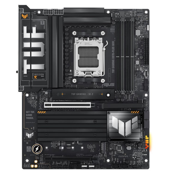 ASUS AMD TUF GAMING X870-PLUS WIFI (AM5) ATX Motherboard 4x DDR5 198GB, 1x PCIe 5.0 x16 slot, 4 x M.2 slots, 2x SATA, Wi-Fi 7, 1 x HDMI