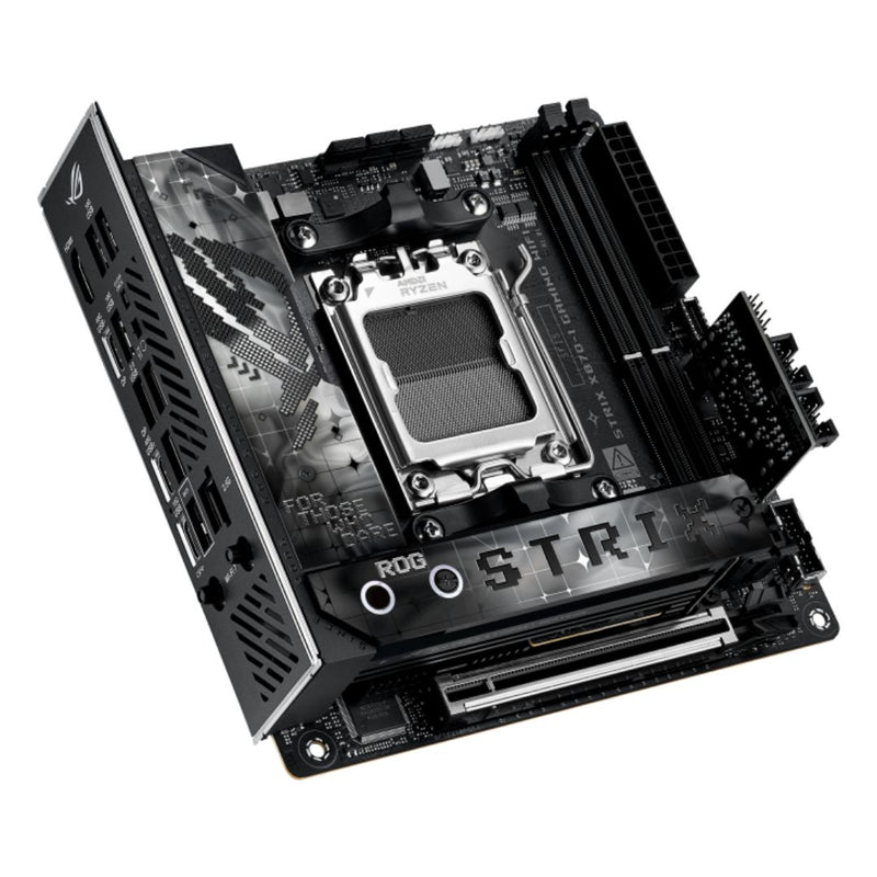 ASUS AMD ROG STRIX X870-I GAMING WIFI (AM5) Mini-ITX Motherboard 2x DDR5 96GB, 1x PCIe 5.0 x16 slot, 2x M.2 slots, 2x SATA, Wi-Fi 7, 1 x HDMI