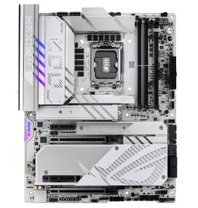 ASUS ROG MAXIMUS Z890 APEX LGA1851 ATX Motherboard 96GB, 2x DDR5, 2 x PCIe 5.0 x16 slots, 6 x M.2 slots, 4 x SATA 6Gb/s