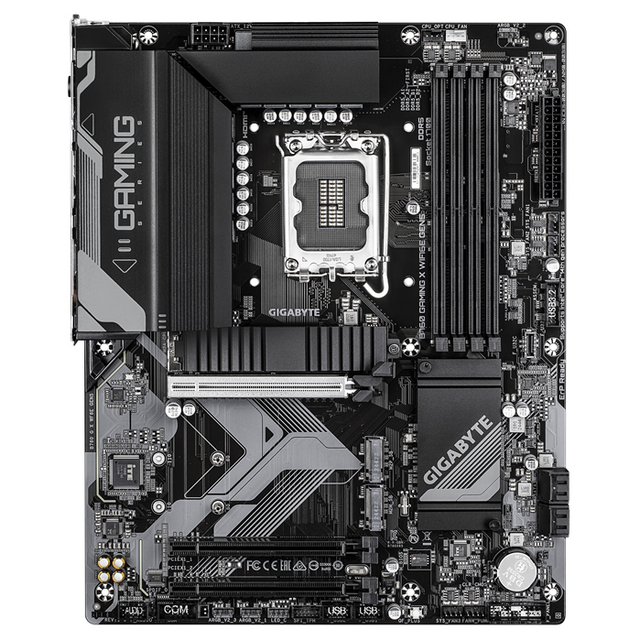 Gigabyte B760 GAMING X WIFI6E GEN5, Intel LGA 1700 ATX Motherboard, 4x DDR5 ~256GB, 3x PCI-E x16, 3x M.2, 4x SATA,  1x USB 3.2, 1x USB-C, 5x USB 2.0