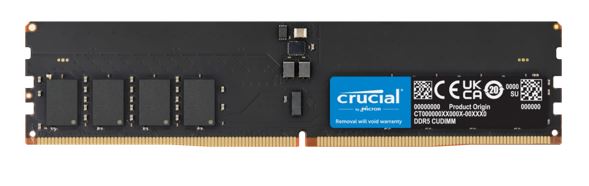 Micron (Crucial) Crucial 32GB (1x32GB) DDR5 CUDIMM 6400MHZ CL52 Desktop PC Memory for Intel Core Ultra Processors AI PC